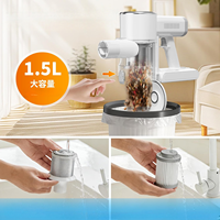 Aspirateur balai sans fil puissant 35KPa, aspirateur portatif sans fil avec moteur BLDC, forte aspiration pour sols durs et tapis