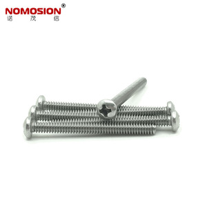 สกรูหัวกลมสแตนเลส NOMOSION เกลียว UNC PM6 # -32*1-1/2 คลาส 8.8 ผิวเคลือบแบบพาสซิเวท - Product Image 2