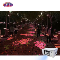 Nouveau système de jeu de projecteur au sol version de base d'affichage de sol interactif extérieur pour les espaces publics