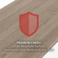 Postes de travail modulaires modernes en bois massif, durables, avec cloisons, couleurs personnalisables, multifonctionnels pour la maison et l'atelier