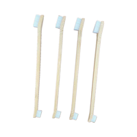 Brosse à dents en bambou Double face pour chien, accessoire de nettoyage des dents pour animaux domestiques, pour chiot, pour petits et grands félins, vente d'usine, nouveau produit