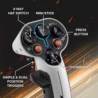 Thrustmaster SOL-R 2 Joystick de Control de Vuelo de Dos Manos, Simulación de Vuelo Espacial, Juego de Guerra, Thunder, Interstellar Citizen