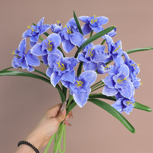 Fleurs artificielles en soie Ruilisi, narcisses à tige unique, pour décoration de mariage et de maison, accessoires de bouquet - Product Image 4