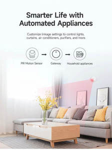 Veilleuse intelligente sans fil Zigbee Tuya {Manufacturer} pour la maison et le jardin avec capteur de mouvement PIR - Product Image 6