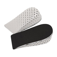 Une paire de semelles intérieures respirantes en mousse à mémoire de forme pour augmenter la hauteur, semelles invisibles de levage de talon pour hommes et femmes