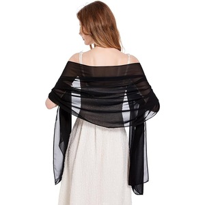 Vickorpen Châles et étoles carrés musulmans en <span class=keywords><strong>mousseline</strong></span> douce pour robes de soirée et mariages, pour hommes, taille unique - Product Image 1