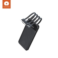 Chargeur portable haute capacité 10000 mAh Powerbank avec câble compatible avec les smartphones