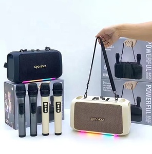 M119 Hot Microphone Portable Speakers Super Boombox Bass Home Party <strong>Karaoke</strong> Speaker Wireless Outdoor Music <strong>Player</strong> With Dual Mic - Product Image 3