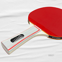 Raquette de tennis de table professionnelle en gros avec 3 étoiles lame de tennis de table de sport en caoutchouc personnalisée et économique