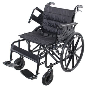 Silla de Ruedas Manual Ligera y Ancha de Acero al Carbono para Personas Mayores, Silla de Ruedas Manual de Rehabilitación para Discapacitados - Product Image 1