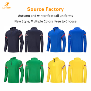 Traje de entrenamiento de fútbol de invierno para hombre-Manga completa 100% Poliéster Secado rápido Transpirable Ecológico Nombre del equipo personalizado Portero - Product Image 2