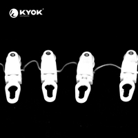 KYOK Fabricant de Guangdong Support de rideau blanc S Wave Fold extensible et silencieux Tringle à rideau pour la décoration intérieure