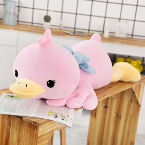 Gran popular lindo <span class=keywords><strong>Rosa</strong></span> mintiendo <span class=keywords><strong>pato</strong></span> de peluche de felpa animales Juguetes - Product Image 5