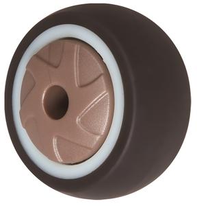 Brown 1Inch Estilo <span class=keywords><strong>Industrial</strong></span> Design Giratório Cromado Ferro TPR Rolo Peças Cadeira Mobiliário Do Hotel Rodízio e Roda - Product Image 3