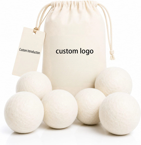 ลูกบอลอบผ้าขนสัตว์นิวซีแลนด์ออร์แกนิคแท้ 100% แพ็ค 6 ลูก สำหรับซักผ้า - Product Image 1