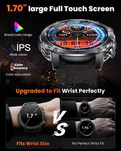 Montre connectée 2026 en promotion avec lampe torche LED, 30 jours d'autonomie, cadrans personnalisables, suivi d'activité - Product Image 3