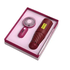 Presente corporativo para mulheres, novidade de verão 2022, ventilador, guarda-chuva, personalizar logotipo