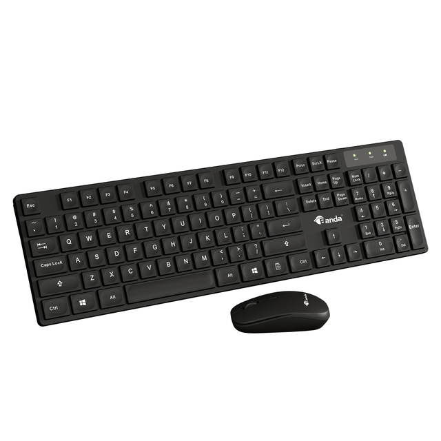 Original Banda K10C Wireless Keyboard and Mouse Combo Office Kit Wireless Keyboard and Mouse Set for Gamer 2.4Ghz Multimedia USB