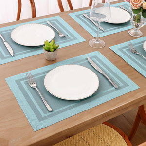 Hot Sale Woven Weed Mat Square Non-slip and Easy to Clean Table Woven <b>Placemats</b> for Dining Table Luxury - Product Image 2