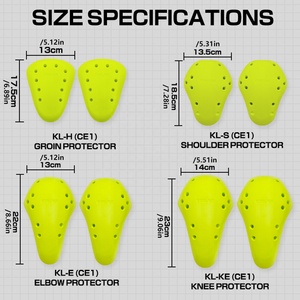 CE1 nouveau équipement de protection de moto insérer une protection dorsale veste de motocross poitrine épaule coude protecteur pantalon hanche genouillères - Product Image 3