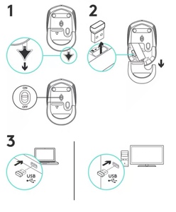 Originale per Logitech <span class=keywords><strong>M170</strong></span> Mouse Wireless 2.4GHz Design ergonomico USB 12 mesi di durata della batteria silenziato per gli utenti giusti - Product Image 6