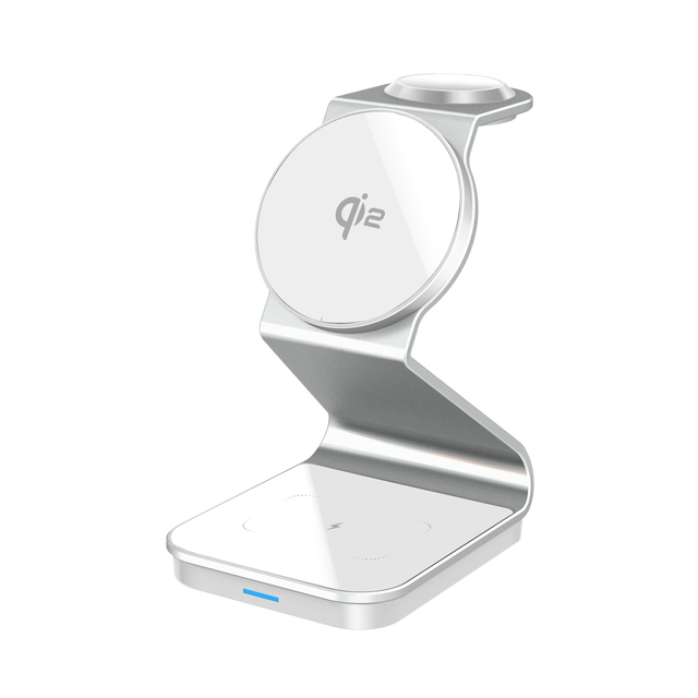 Qi2 Magnetic 3-in-1 Wireless Charger 10W PD Charger Compatible with for iPhone 14 15 16 Series and IWatch with OTP Protection