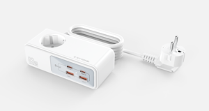 Bande d'alimentation intelligente 2500W avec charge USB GaN 83W chargeur rapide adaptateur de cube de bureau <span class=keywords><strong>prise</strong></span> UE DE 1.5M <span class=keywords><strong>prise</strong></span> de chaussette d'extension - Product Image 3