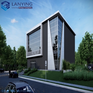 Edificio de Estructura de Acero Prefabricado de Varios Pisos, Oficina, Centro Comercial, Sala de Exposiciones, Construcción - Product Image 1