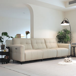Elegante e moderno di lusso soggiorno mobili eleganti moderni convertibili a tre posti in vera pelle divano <span class=keywords><strong>Design</strong></span> minimalista letto - Product Image 5