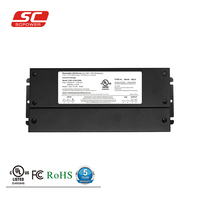 Caja de Conexiones con Carcasa Negra, Impermeable, 100W, 12V, 24V, 48V, Fuente de Alimentación Regulable y Duradera