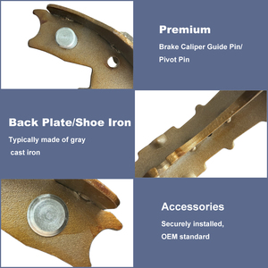 Zapata de Freno Trasera SAC Personalizada 440609609R 7701210109 S1039 para <span class=keywords><strong>Renault</strong></span> Duster 2012 Symbol Logan Sandero Clio IV Kangoo II - Product Image 3