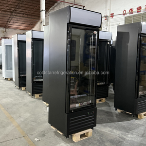 Refrigeradores Verticales para Helados de Tiendas de Abarrotes al por Mayor, Refrigerador de Exhibición con Puerta de Vidrio Simple, Enfriamiento por Ventilador, Capacidad de 380L - Product Image 4
