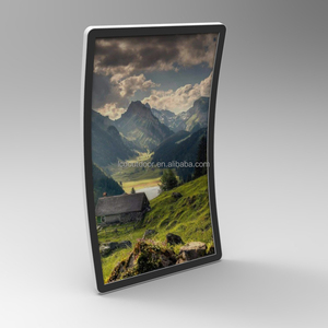 Moniteur à écran tactile incurvé en C de 43 pouces en option Bande lumineuse LED à carte 3M Affichages de signalisation numérique de jeu capacitif <span class=keywords><strong>LCD</strong></span> vertical - Product Image 1