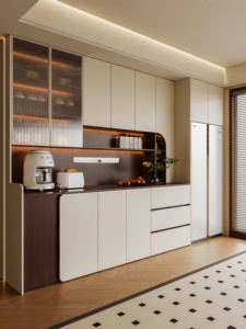 <span class=keywords><strong>Buffet</strong></span> sur mesure sur mesure, design personnalisé, grande capacité, meuble de rangement pour salle à manger - Product Image 2