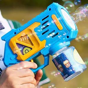 Pistolet à bulles automatique pour enfants avec lumière Vente en gros été extérieur