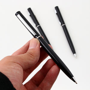 Bolígrafo de Metal Negro de Alta Calidad, Delgado, con Logotipo Impreso, para Regalo, Hotel - Product Image 1