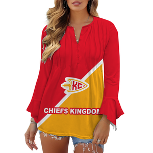 NOUVEAU T-shirt à col en V boutonné grande taille pour femmes, respirant, décontracté, imprimé à la demande, méthode de tissage non tissé. - Product Image 4
