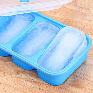 مخصص سيليكون مستطيلي 3 لجزء كوب واحد يجمد مرق أو صلصة قالب حساء صينية مكعبات ثلج - Product Image 6