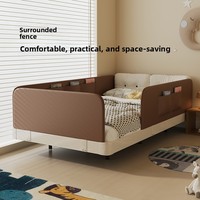 2026 Neues Umweltfreundliches Italienisches Luxusbett aus Echtem Leder Moderner Minimalistischer Cremefarbener Stahlrahmen 1,5*2 Bett mit Nachtlicht
