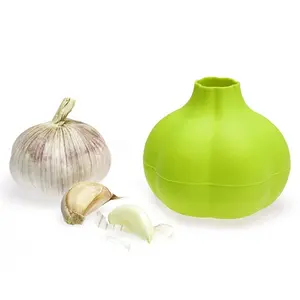 Kitchen Utility Tools Customized Garlic Peeler Press Colorful Silicone Garlic Peeler