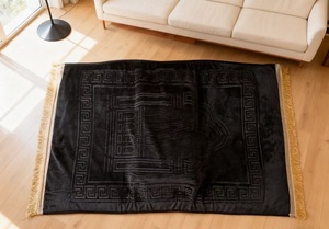 Alfombra de Oración Islámica de Lujo con Espuma Viscoelástica, Alfombra de Oración Turca Tribal Islámica de Lujo, Regalo Perfecto para Ramadán - Product Image 5