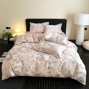 Juego de Ropa de Cama de Satén 100% Algodón 60S, 4 Piezas, Tacto Suave como la Seda, Impresión Digital HD, Para Todas las Temporadas - Product Image 2