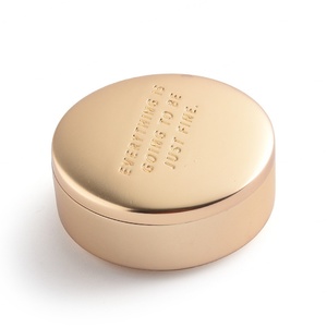 Wholesale Customized Logo Waterproof Round Shape Zinc Alloy <b>Metal</b> Pocket Pill Box Container - Product Image 3