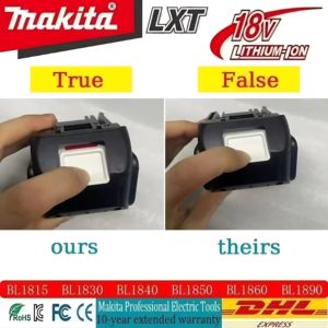 Batería Recargable LiFePO4 de <span class=keywords><strong>18V</strong></span> 6000mAh/5000mAh para Herramientas BL1860/BL1850/BL1840, Super Larga Duración, 1200 Ciclos, Caja a Color - Product Image 4