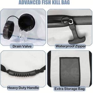 Large Capacity PVC <b>Fish</b> <b>Bag</b> Custom Logo Waterproof Fishing <b>Bag</b> for Seafood <b>Transport</b> Lightweight Custom Logo <b>Bag</b> for Anglers - Product Image 5