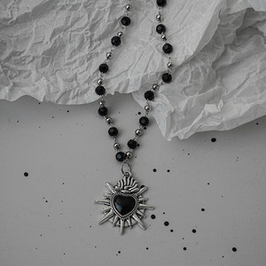 Collana con Ciondolo a Croce in Acciaio Inossidabile, Gioielli Hip Hop Punk, Collana Gotica Retrò a Cuore per Uomo e Donna - Product Image 6
