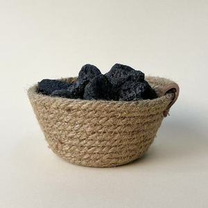 Difusores de Aceites Esenciales de Estilo Nórdico, Cesta Tejida a Mano con Cuerda de Cáñamo, Roca Volcánica Natural, Difusores de Aromaterapia sin Fuego - Product Image 1