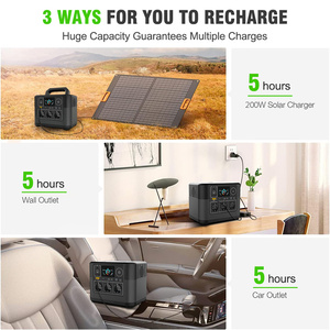 Central Eléctrica Portátil LVYUAN de 2000W con Batería LiFePO4, Generador de Carga de 1200W para Hogares con Energía <span class=keywords><strong>Solar</strong></span> - Product Image 6