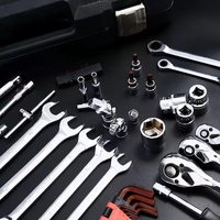 Kit de Herramientas Mecánicas para Reparación de Automóviles de 216 Piezas, Caja Metálica Resistente de 1 Cajón, Compatible con OEM, Incluye Limas y Llaves