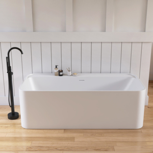 Bañera Maydon de 1700 mm, bañera de spa independiente blanca para baño, bañera rectangular personalizada con desbordamiento, proveedor para hoteles - Product Image 1